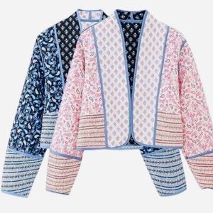 Reversible Floral Quilted Jacket
